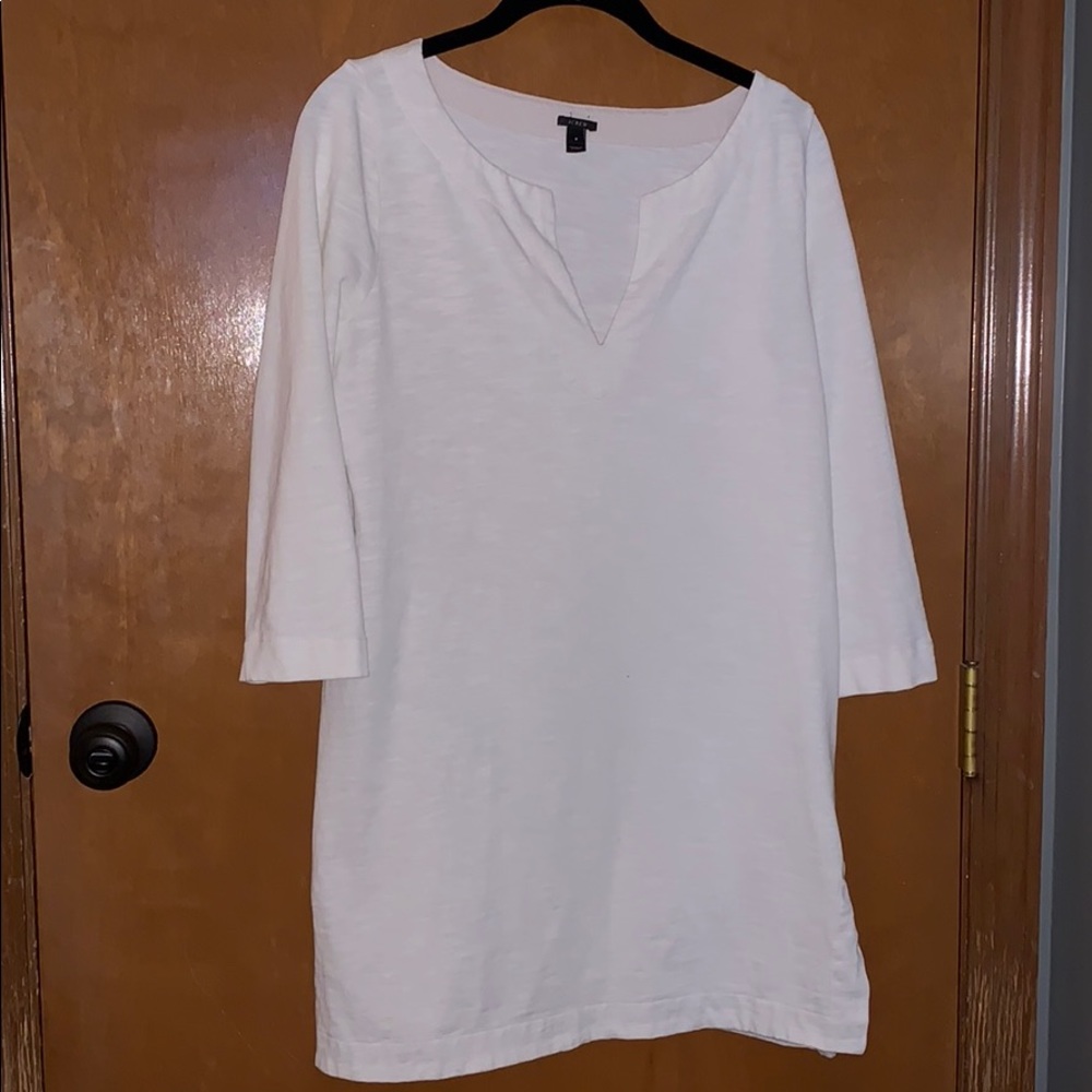 White JCrew tunic dress